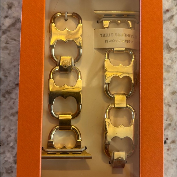 Tory Burch Accessories - Tory Burch Gold-Tone Link Apple Watch Bracelet Band